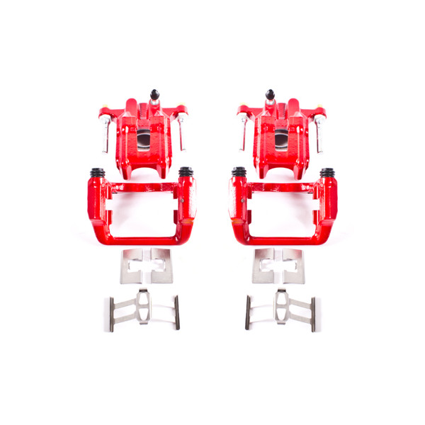 Power Stop 01-03 Acura CL Rear Red Calipers w/Brackets - Pair - S2588