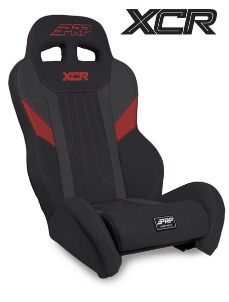 PRP Polaris RZR XCR Suspension Seat Black & Red - A8001-PORXP-204
