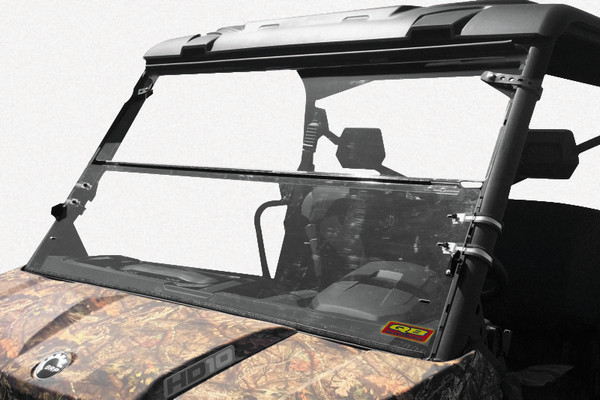 QuadBoss 16-22 Can-Am Defender HD10 Folding Windshield - 375620