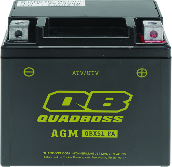 QuadBoss Maintenance-Free AGM Battery QBX5L-FA - 401376
