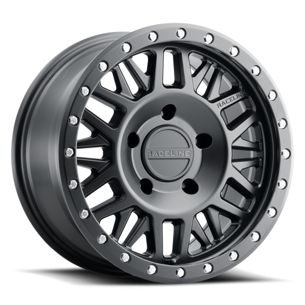 Raceline 951B Ryno 17x9in / 6x139.7 BP / -12mm Offset / 106.1mm Bore - Satin Black Wheel - 951B-79060-12