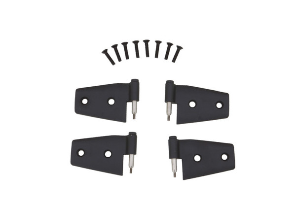 Rampage 2007-2018 Jeep Wrangler(JK) Door Hinges - Black - 87641