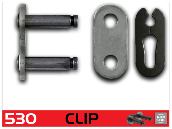 RK Chain 530 Clip Link - Natural - 530-CL