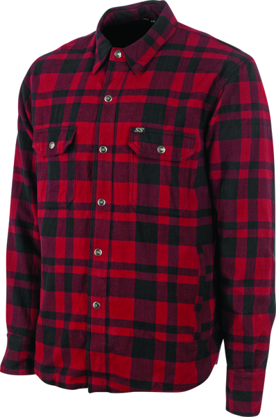 Speed and Strength Black 9 2.0 Moto Shirt Red - Large - 892268