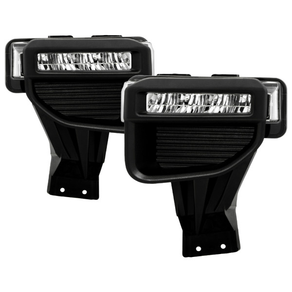 Spyder 20-22 Ford F250/F350 Super Duty OEM Full LED Fog Lights W/ Switch - Clear - 9051135
