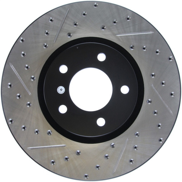 StopTech 07-09 Mazda 3 Right Front Slotted & Drilled Rotors - 127.45078R