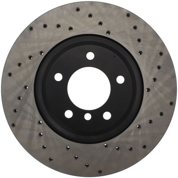 StopTech 07-10 BMW 335i Cross Drilled Left Front Rotor - 128.34093L
