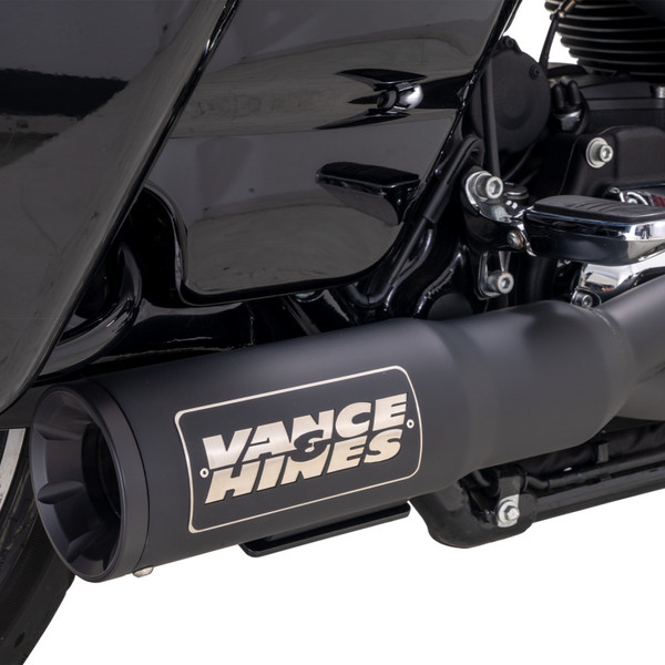 Vance & Hines HD  Touring 17-22 HO 2-1 Black Full System Exhaust - 47321