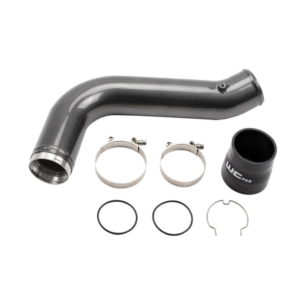 Wehrli 17-19 Chevrolet 6.6L L5P Duramax Passenger Side 3.5in Intercooler Pipe - Gloss White - WCF100530-GW