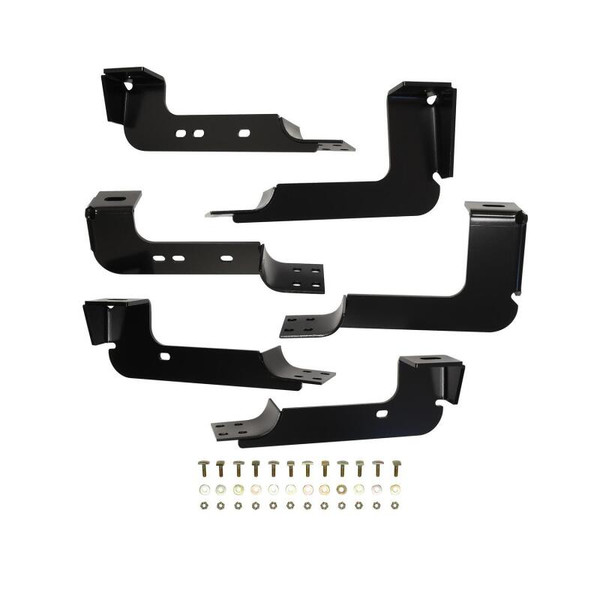 Westin 2004-2013 Chevy Silverado 1500 Crew Cab Premier Oval Nerf Step Bar Mount Kit - Black - 22-1075