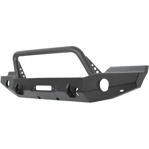 Westin 07-18 Jeep Wrangler JK WJ2 Full Width Front Bumper w/Bull Bar Textured Black - 59-80045