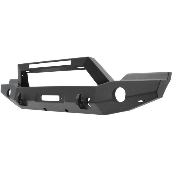Westin 07-18 Jeep Wrangler JK WJ2 Full Width Front Bumper w/LED Light - Tex. Blk - 59-80055