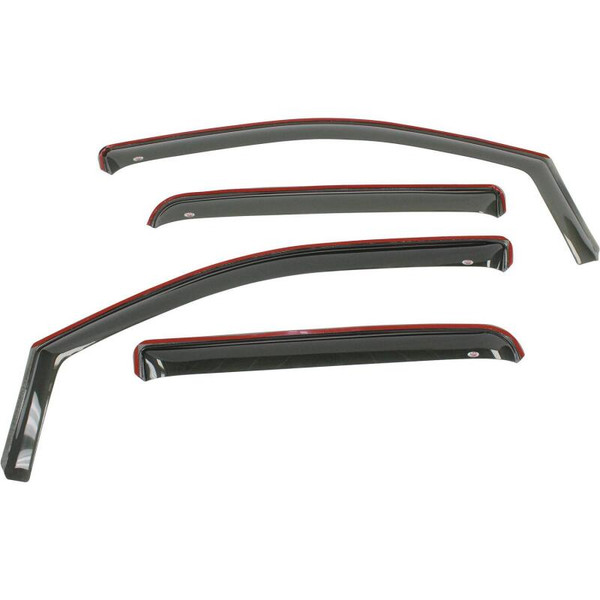 Westin 2015-2018 Chevrolet/GMC Colorado/Canyon Crew Cab Wade In-Channel Wind Deflector 4pc - Smoke - 72-39423