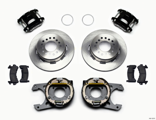 Wilwood D154 P/S Park Brake Kit Chevy 12 Bolt 2.75in Off w/ C-Clips - 140-12215