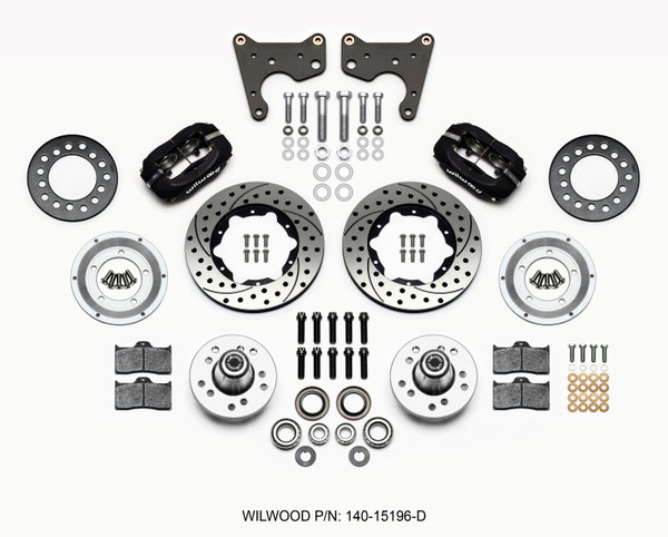Wilwood Forged Dynalite Front Kit 11.00in Drilled 65-72 CDP C Body -Drum - 140-15196-D