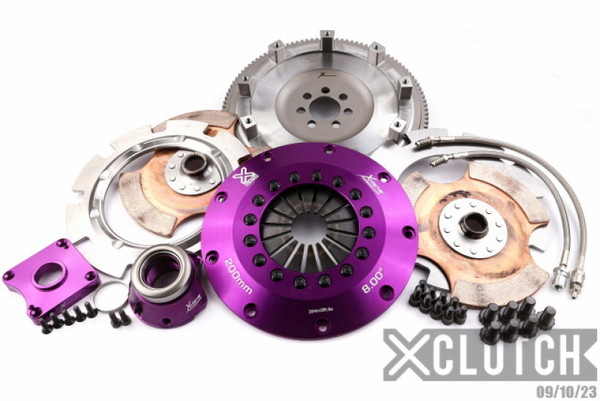 XClutch 07-17 Mitsubishi Lancer EVO X 2.0L 8in Twin Solid Ceramic Clutch Kit - XKMI20683-2E