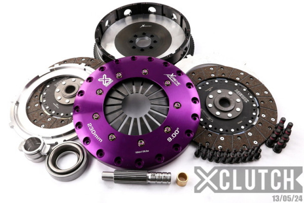 XClutch 91-98 Nissan 180SX S13 2.0L 9in Twin Solid Organic Clutch Kit - XKNI23531-2G