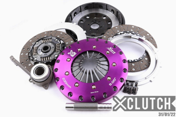 XClutch 05-06 Audi A3 Sportback 2.0L 9in Twin Sprung Organic Clutch Kit - XKVW23696-2A