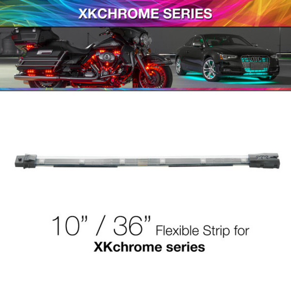 XK Glow 10in Multi Color Flexible Strip for XKchrome & 7 Color Series - XK-4P-S-10