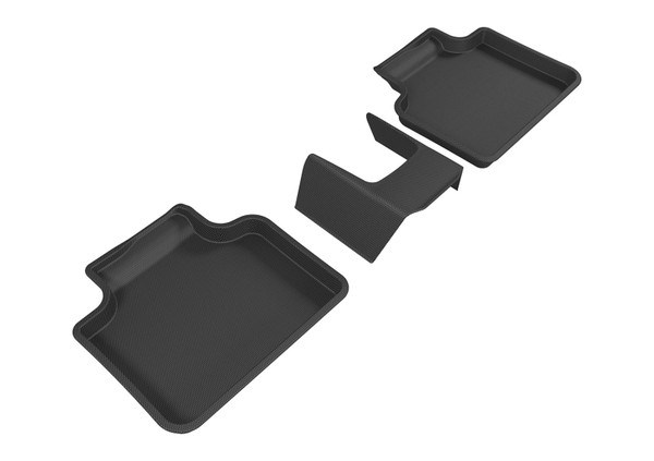 3D MAXpider 2016-2020 BMW X1/X2 F48/F39 Kagu 2nd Row Floormats - Black - L1BM07321509