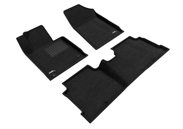 3D MAXpider 15-19 Hyundai Sonata / Elegant 1st 2nd Row - Floor Mat Set (Black) - L1HY05104709