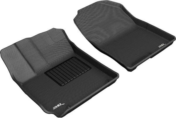 3D MAXpider 2018-2020 Hyundai Kona Kagu 1st Row Floormat - Black - L1HY09211509