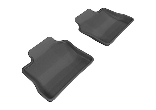 3D MAXpider 2010-2016 Porsche Panamera Kagu 2nd Row Floormats - Black - L1PO00621509