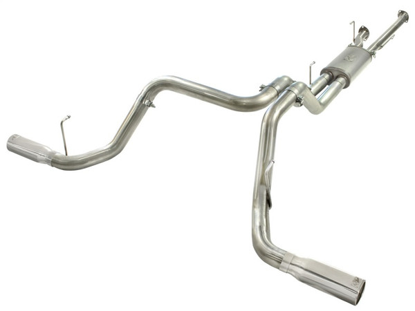 aFe MACHForce XP 2-1/2in to 3in 409 SS Cat-Back Exhaust w/ Polished Tips 10-17 Toyota Tundra V8 5.7L - 49-46014-P