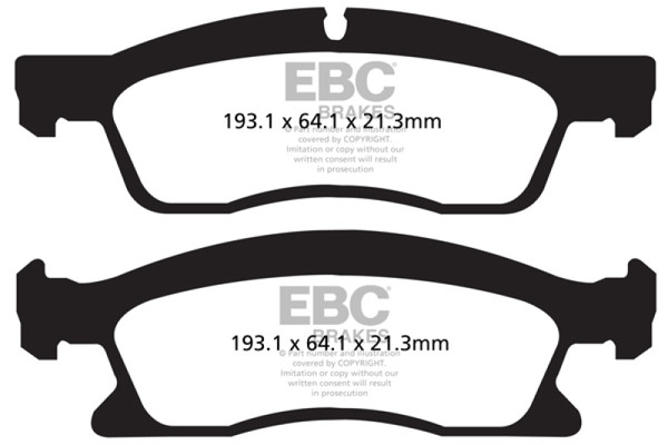 EBC 13+ Dodge Durango 5.7 Ultimax2 Front Brake Pads - UD1629