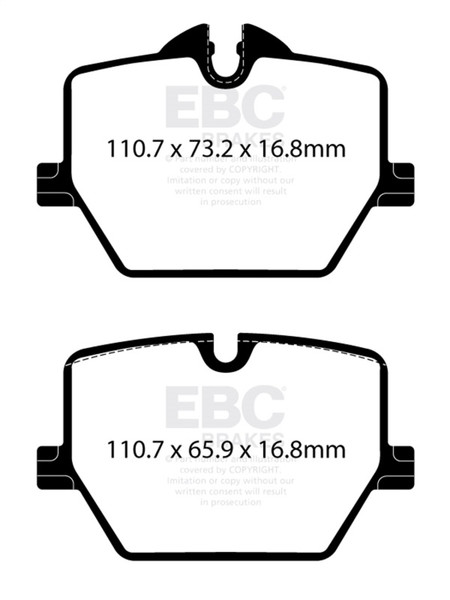 EBC 2019+ BMW Z4 G29 2.0T Ultimax Rear Brake Pads - UD2220