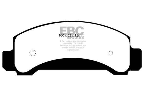 EBC 94-97 Ford Aerostar 3.0 Ultimax2 Front Brake Pads - UD654
