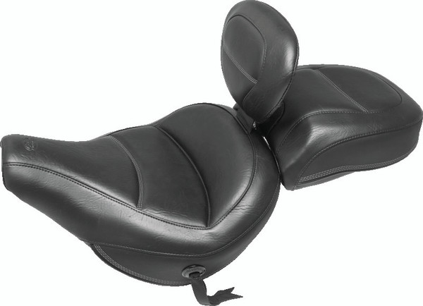 Mustang 18-21 Harley Heritage Classic Standard Deluxe Touring Recessed Passenger Seat - Black - 79331