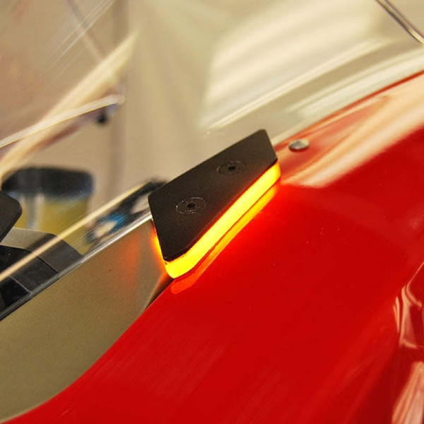 New Rage Cycles 18-24 Ducati Panigale V4 Mirror Block Off Turn Signals - V4-MBO