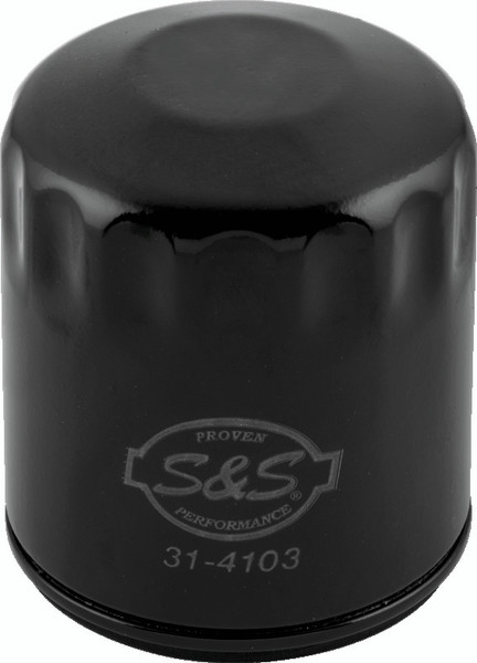 S&S Cycle 99-18 BT/2017+ M8/X-Wedge Black Oil Filter - 12 Pack - 310-0241