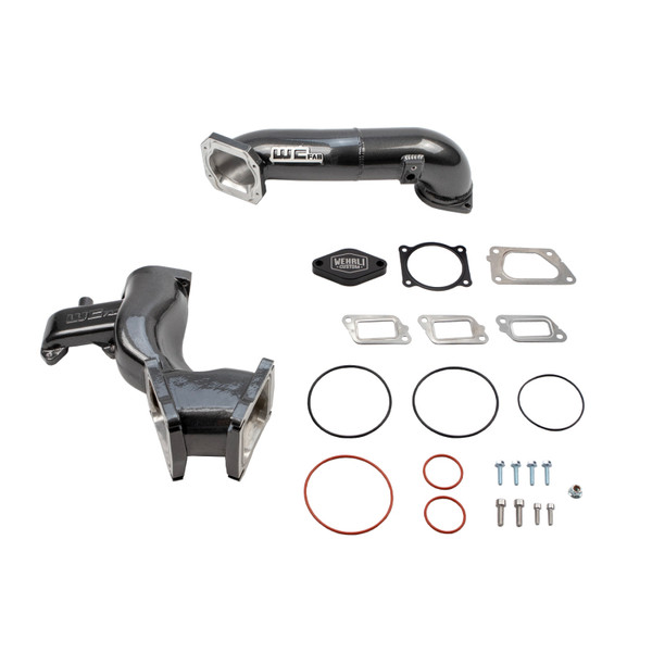 Wehrli 11-16 Chevrolet 6.6L LML Duramax High Flow Y-Bridge Kit - Semi-Gloss Black - WCF100165-SGB