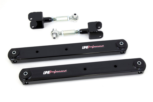 UMI Performance 68-72 GM A-Body Rear Control Arm Kit Fully Boxed Lowers Adjustable Uppers - 402117-B