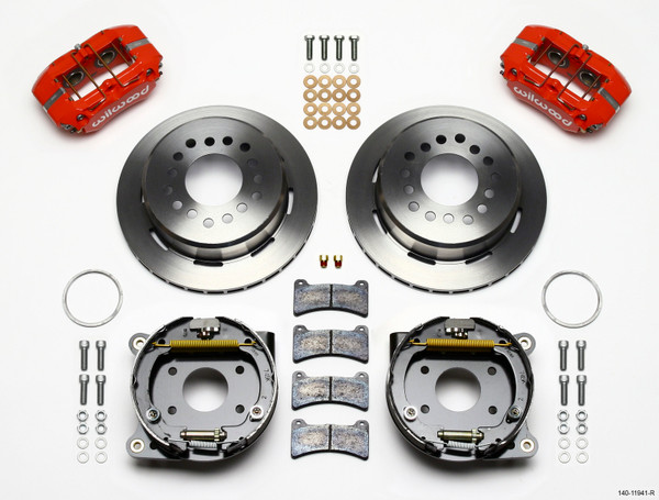 Wilwood Dynapro Low-Profile 11.00in P-Brake Kit - Red AMC 71-74 2.60in Offset - 140-11941-R