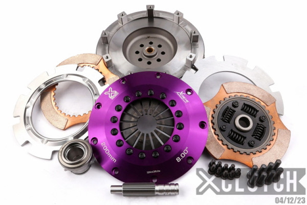 XClutch 99-02 Nissan Silvia S15 2.0L 8in Twin Sprung Ceramic Clutch Kit - XKNI20522-2B