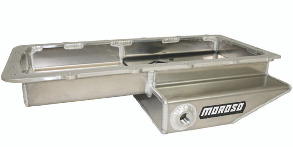 Moroso Ford 5.0 Coyote/Cobra (w/Rear Sump) Road Race Baffled Wet Sump 9.5qt 4.5in Aluminum Oil Pan - 20569