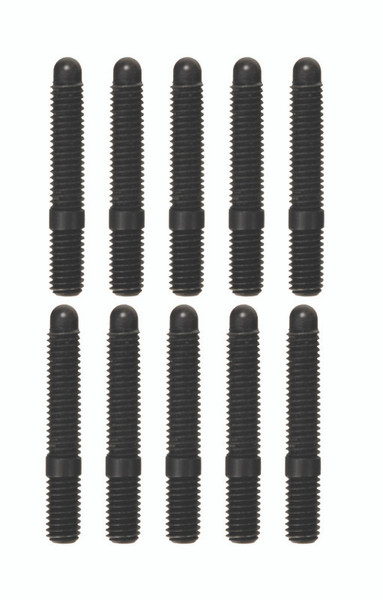 Moroso M6-1.00 x 38mm Black Oxide Bullet Nose Stud Kit - 10 Pack - 38844