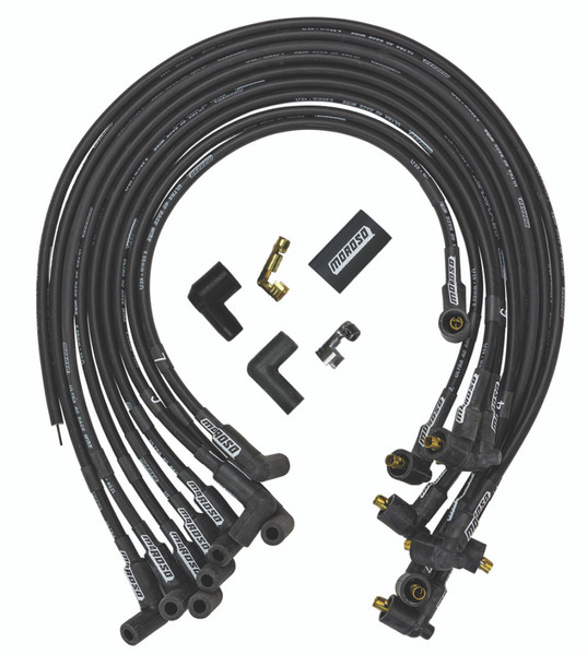 Moroso Chevrolet Big Block Ignition Wire Set - Ultra 40 - Unsleeved - Non-HEI - Under Header - Black - 73713