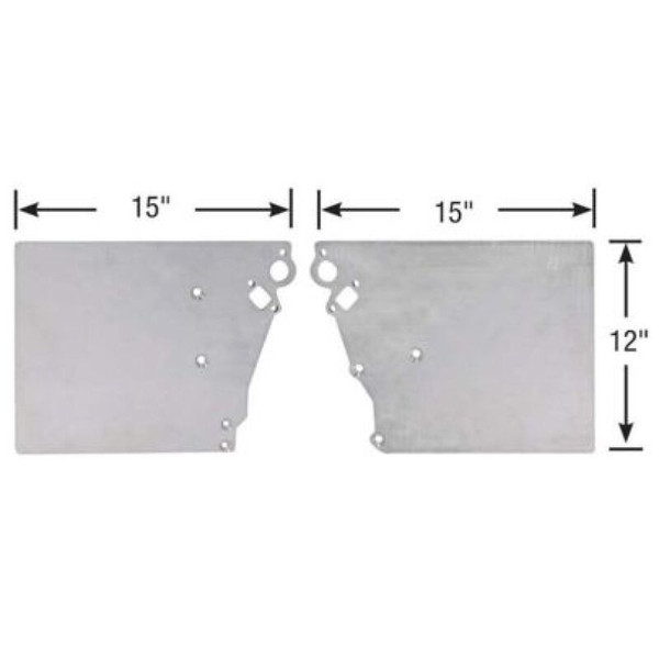 Moroso Chevrolet & Pontiac LS Series 2-Piece Front Motor Plates - C3995