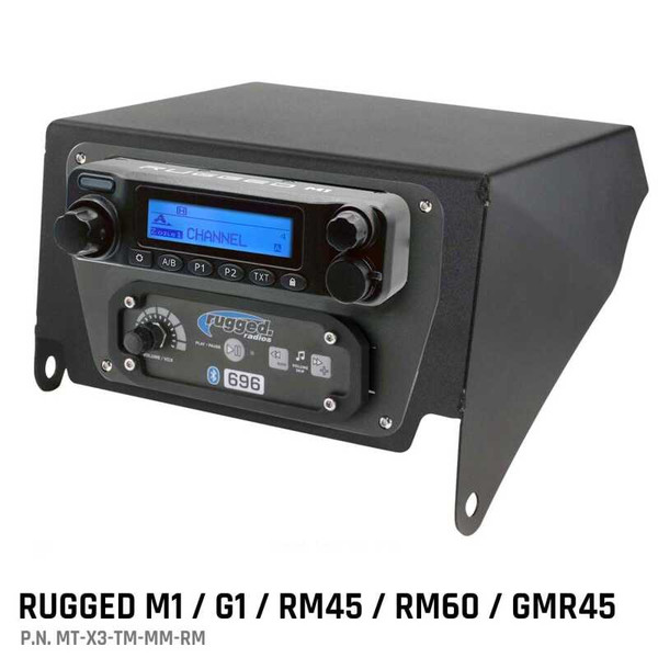 Rugged Radios Can-Am X3 Multi-Mount Kit - Top Mount - Rugged M1/G1/RM45/RM60/GMR45 - MT-X3-TM-MM-RM