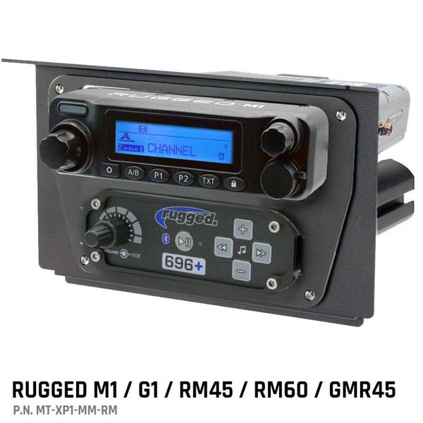 Rugged Radios Polaris XP1 Mount Kit - M1 / G1 / RM60 / GMR45 - M1/G1/RM45/RM60/GMR45 - MT-XP1-MM-RM