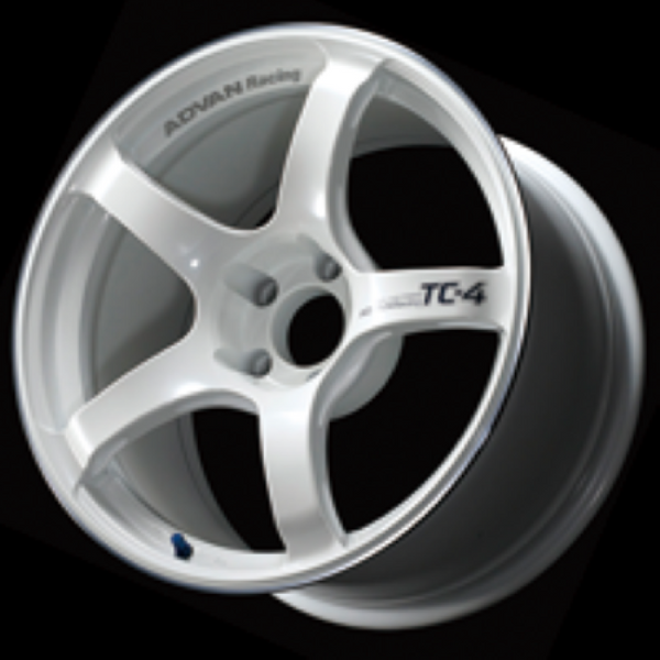 Advan TC4 16x6.5 +45 4x100 Racing White Metallic and Ring Wheel - YAD6D45AWMR