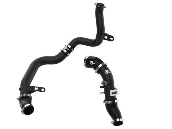 aFe 22-23 Hyundai Kona N L4 2.0L (t) BladeRunner Aluminum Hot and Cold Charge Pipe Kit - Black - 46-20624-B