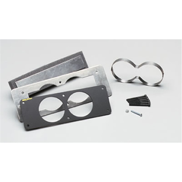 Autometer 87-93 Ford Mustang Black Dual Gauge Cage - 50102