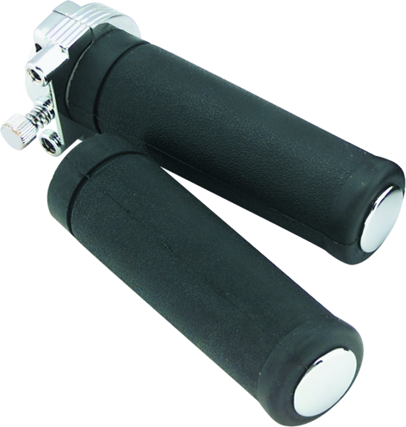 Bikers Choice 74-80 BT & XL Chrome Single Cable Throttle Assembly With Grips Replaces H-D 56500-79 - 410302