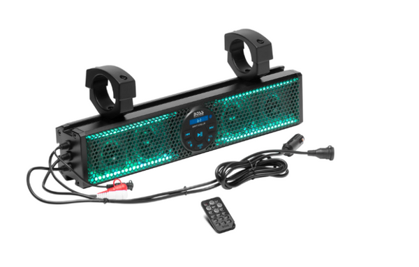 Boss Audio Systems UTV 17in Sound Bar System w/ RGB Illumination - BRT17SLR