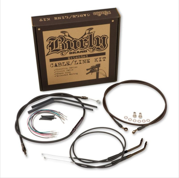 Burly Brand Control Kit 12in Bagger Ape - Black - B30-1207